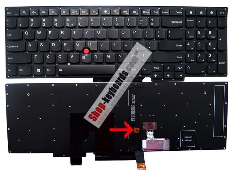 Lenovo MKP-12N86P0J698W Keyboard replacement