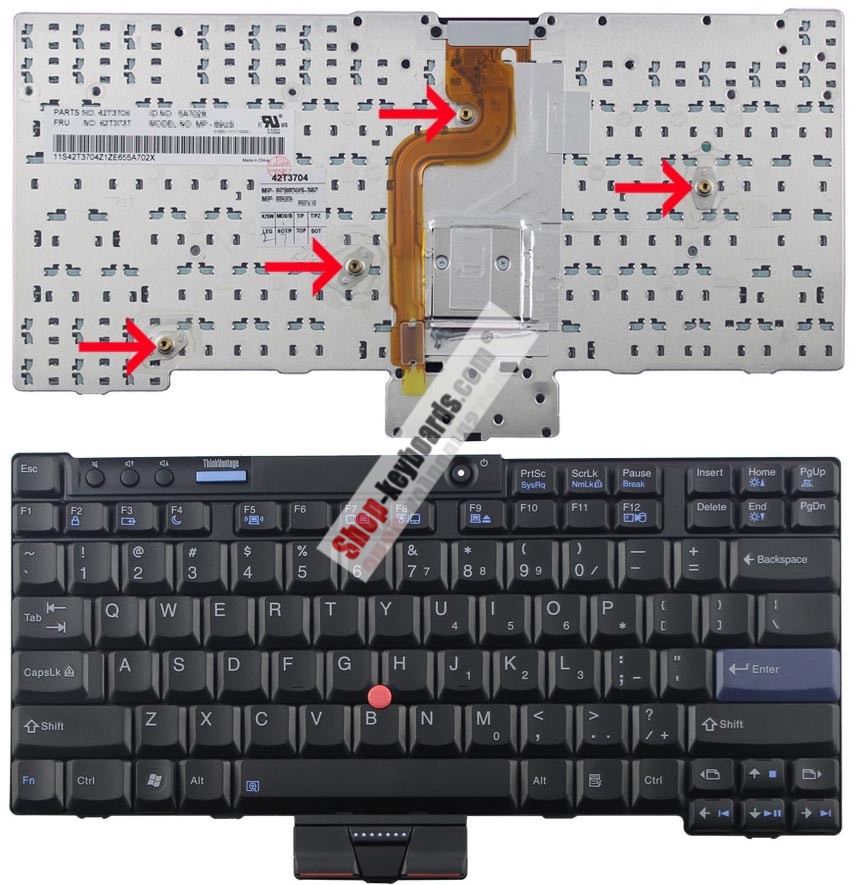 Lenovo MP-07B83US-387 Keyboard replacement