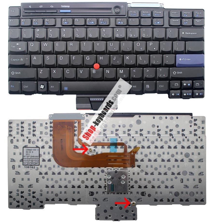 Lenovo Thinkpad X301 2778 Keyboard replacement