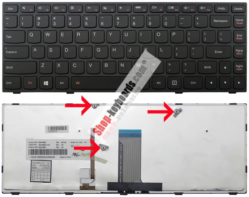 Lenovo G40-80AT-IFI Keyboard replacement