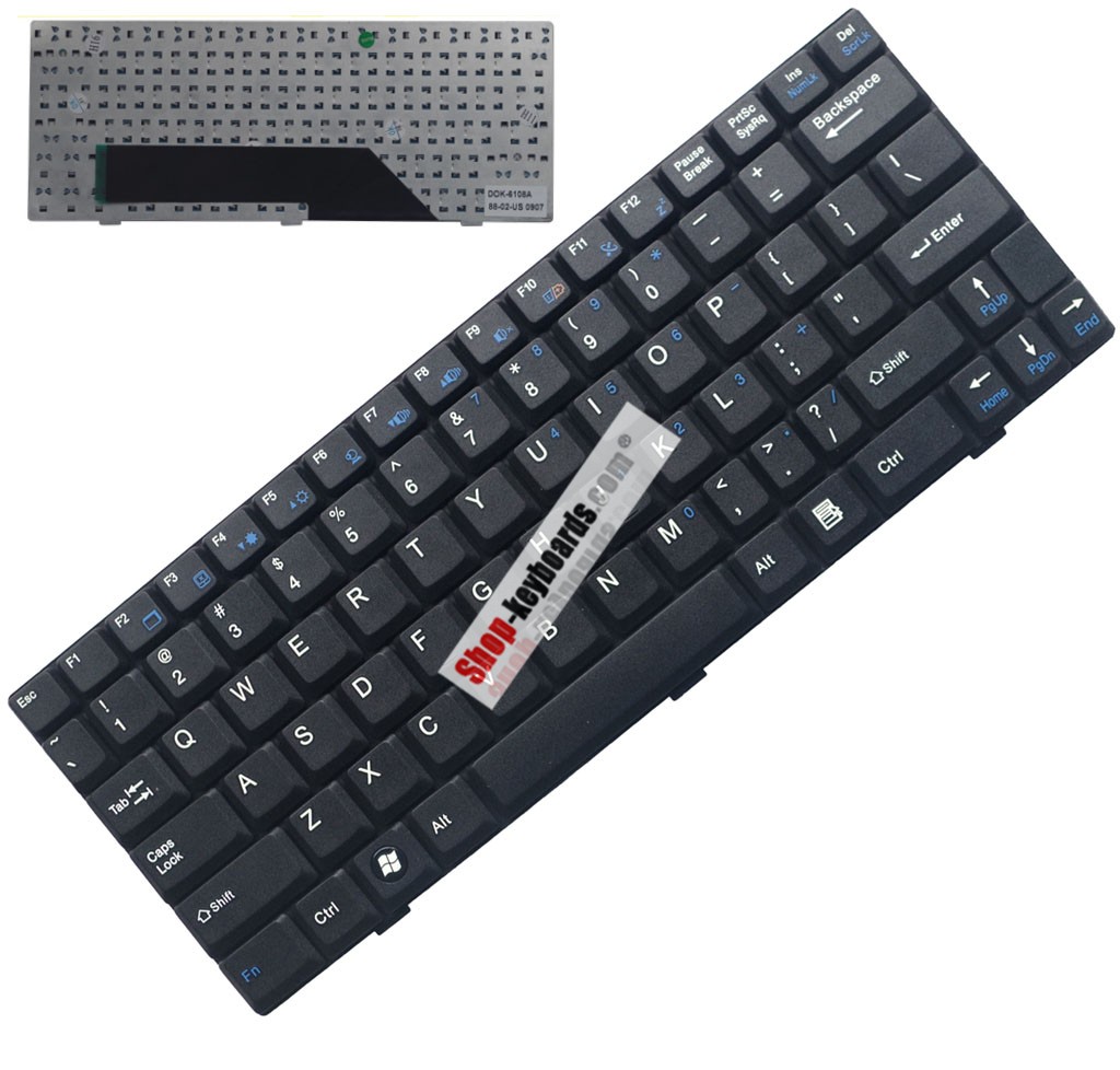 MSI Wind U160-XP3 Keyboard replacement