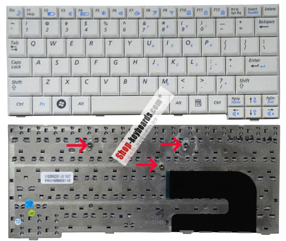 Samsung N110-12PBK Keyboard replacement