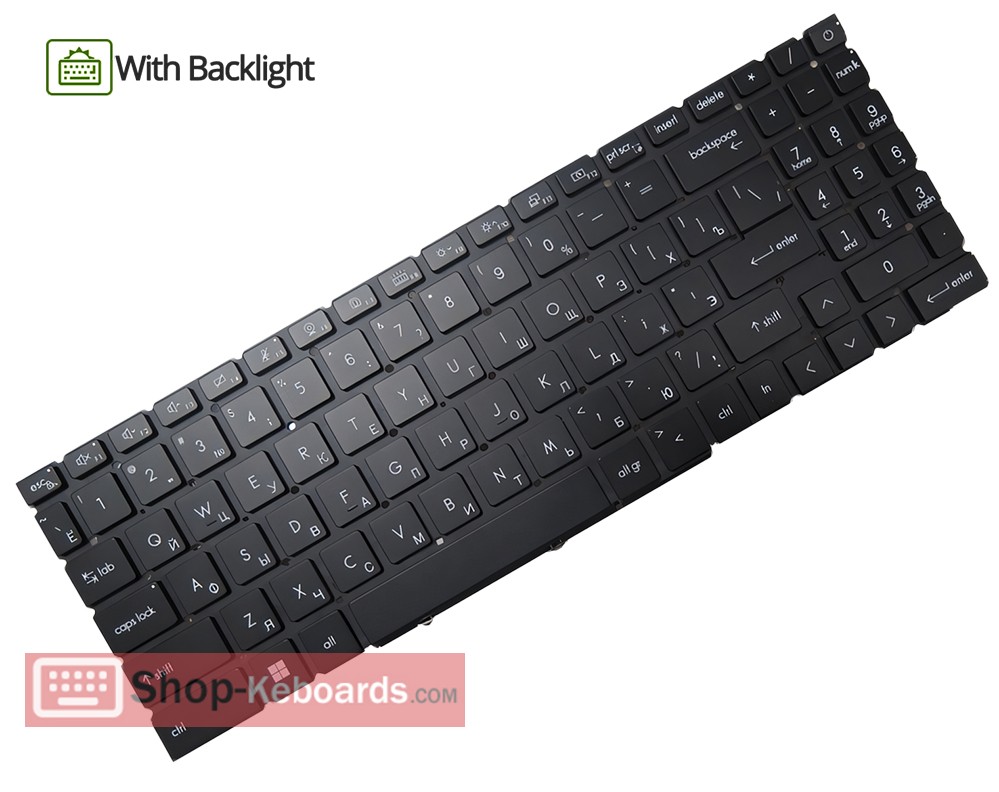 MSI CreatorPro X17 A12UMS Keyboard replacement