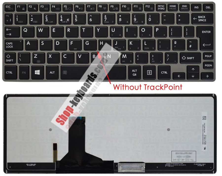Toshiba Portege Z30-B-14R Keyboard replacement