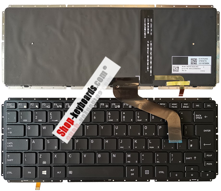 Toshiba TBM18C76E0J3562 Keyboard replacement