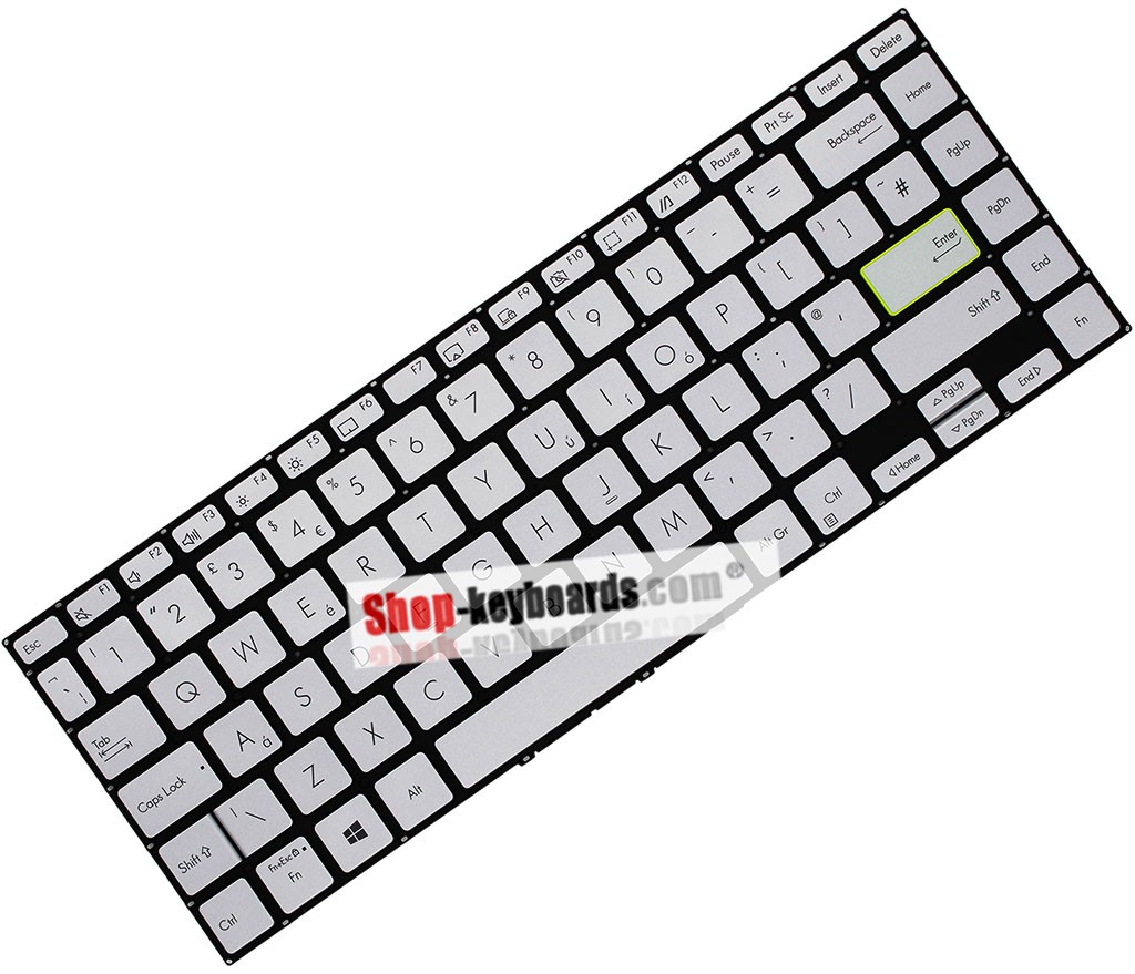 Asus ASM19G76E06528 Keyboard replacement