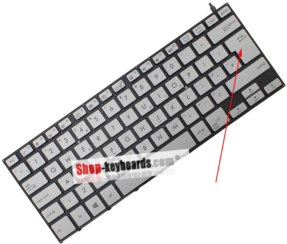 Asus 0KNB0-F621KO00  Keyboard replacement