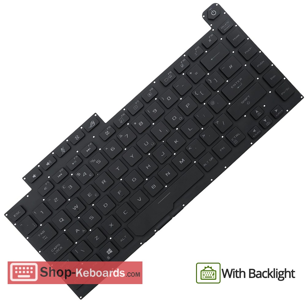 Asus ROG G531GV-AZ285T  Keyboard replacement