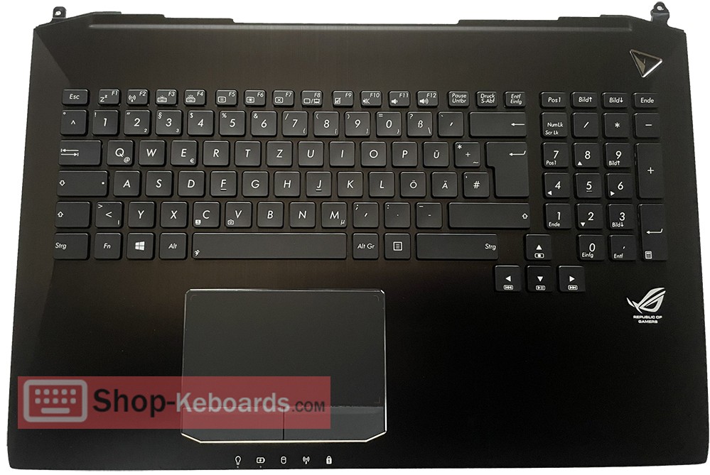 Asus G750JZ-RAPTOR-H  Keyboard replacement