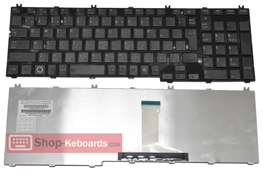 Toshiba AEBLBJ00220 Keyboard replacement