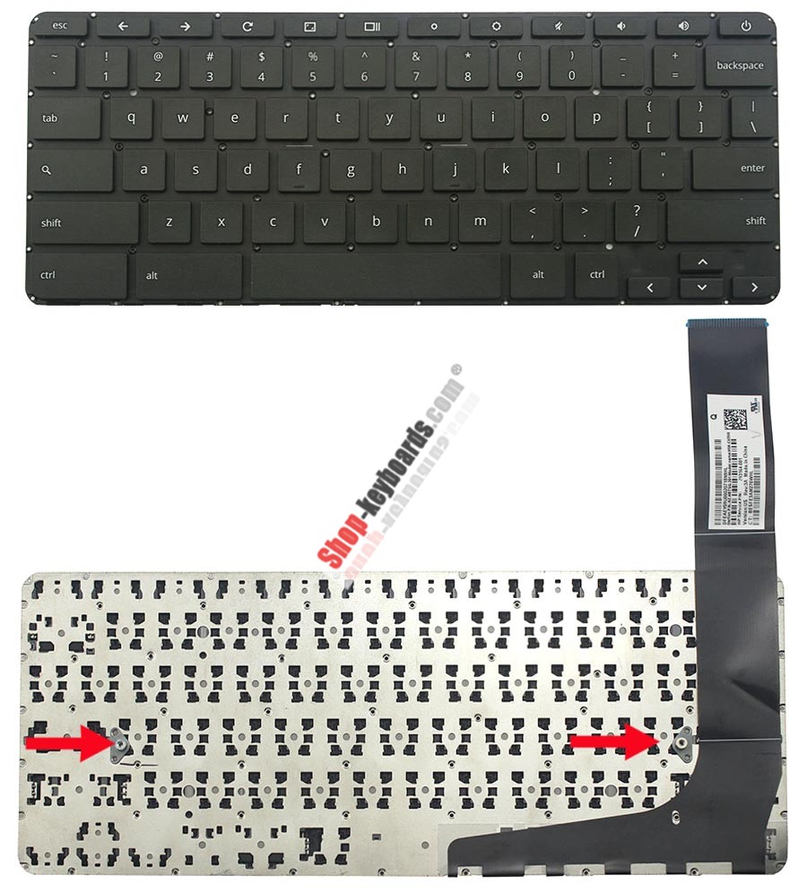 HP Chromebook 14-x000 Keyboard replacement