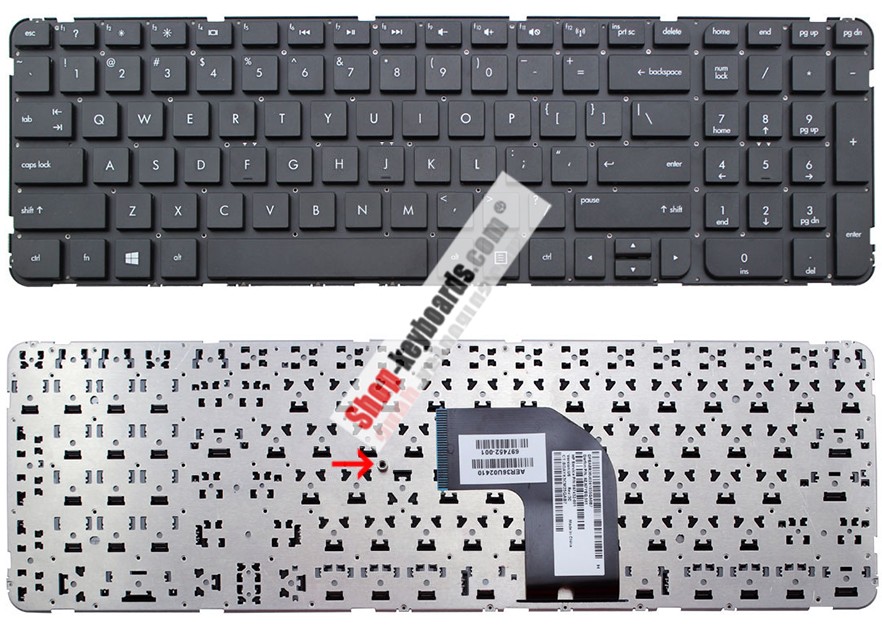 HP 699498-FL1 Keyboard replacement