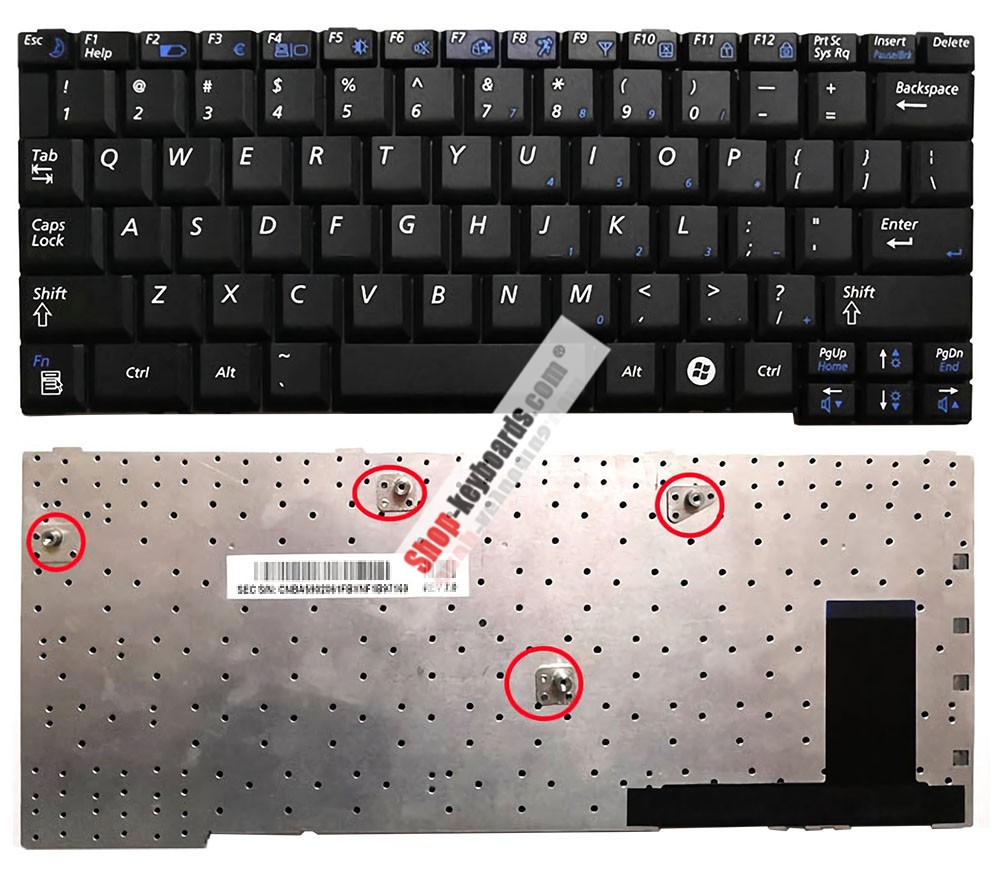 Samsung CNBA5901837ABYNF8AV3155 Keyboard replacement