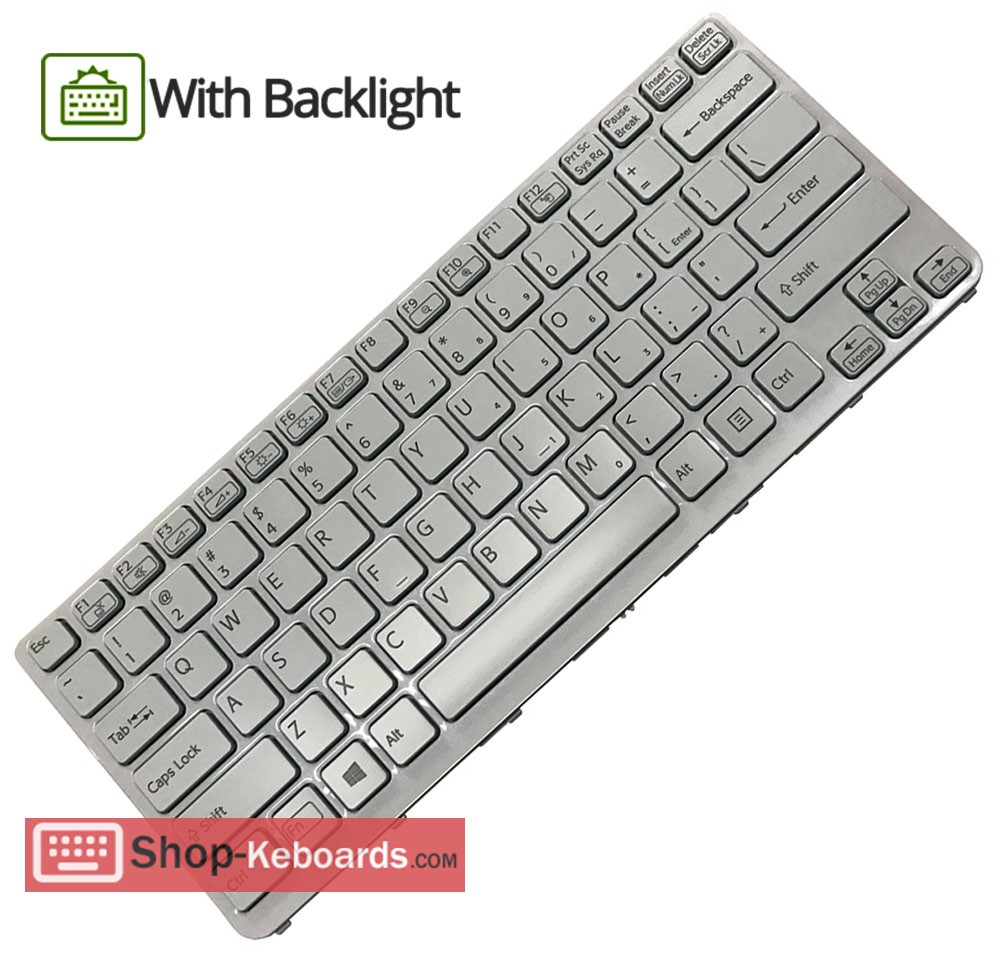 Sony 9Z.N6BBF.E1D Keyboard replacement