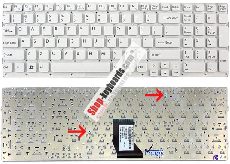 Sony VAIO VPC-CB1S2C CN1 Keyboard replacement