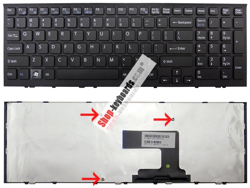 Sony 148969261 Keyboard replacement