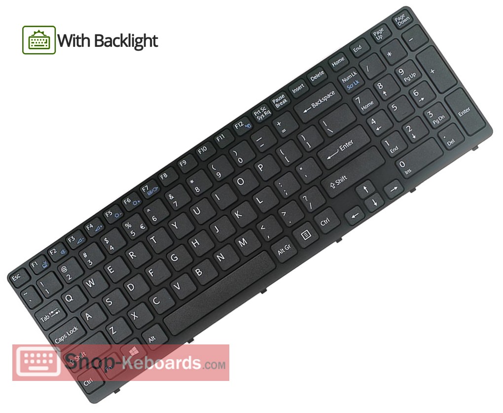 Sony VAIO SVE1511K1EW Keyboard replacement