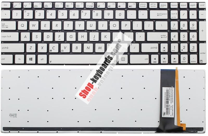 Asus 0KNB0-6620AR00  Keyboard replacement