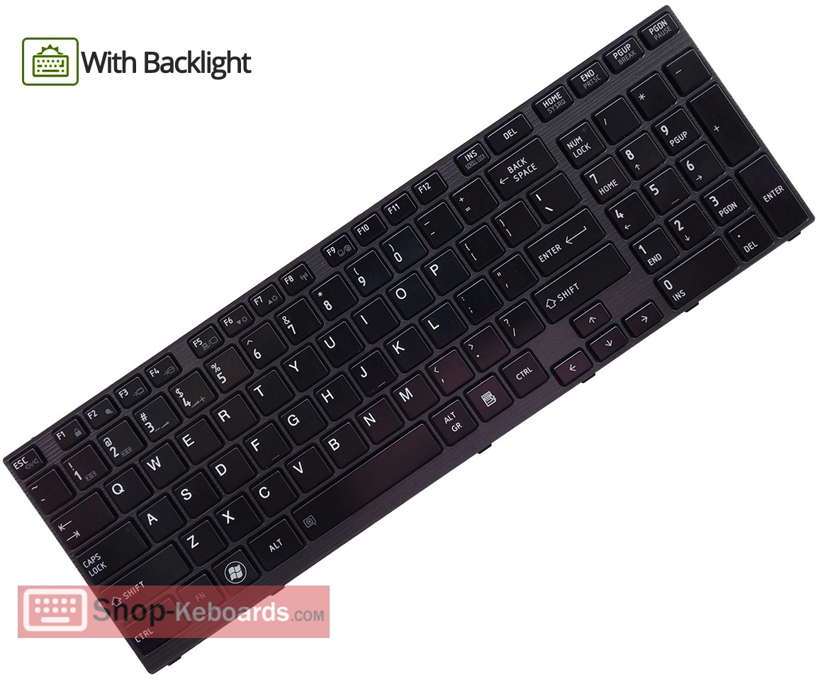 Toshiba Satellite P750D Keyboard replacement
