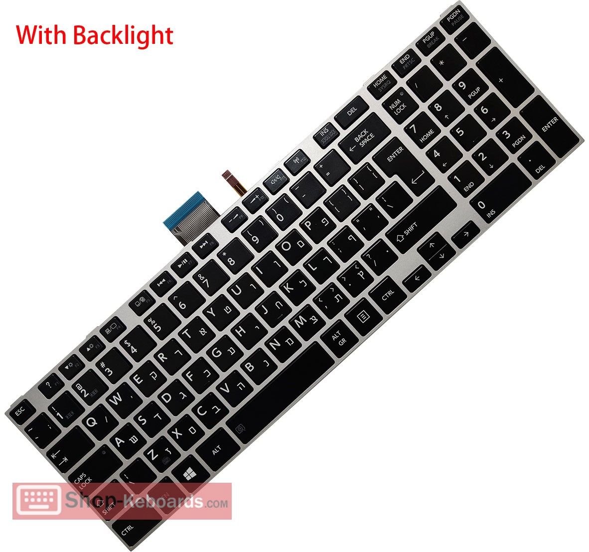 Toshiba SATELLITE C75-A-102  Keyboard replacement