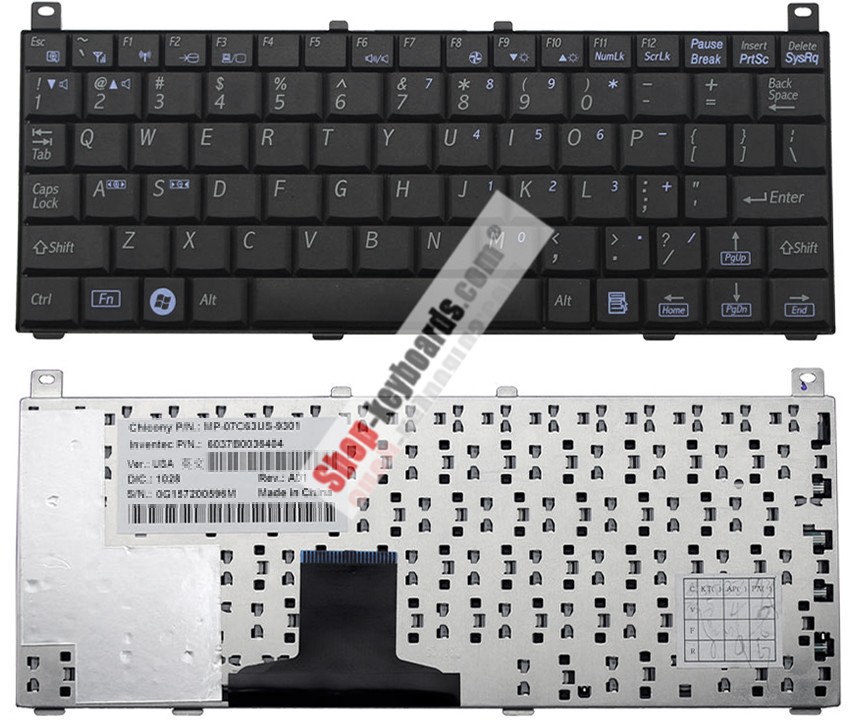 Toshiba Satellite NB100-128 Keyboard replacement