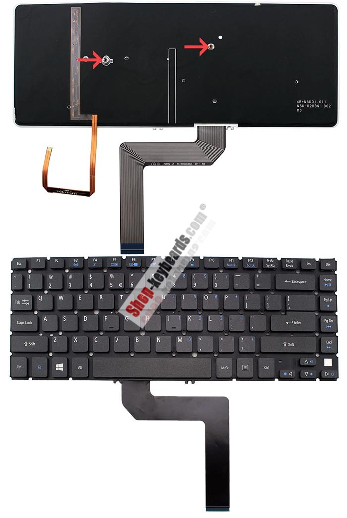 Acer 9Z.N8DBQ.B06 Keyboard replacement