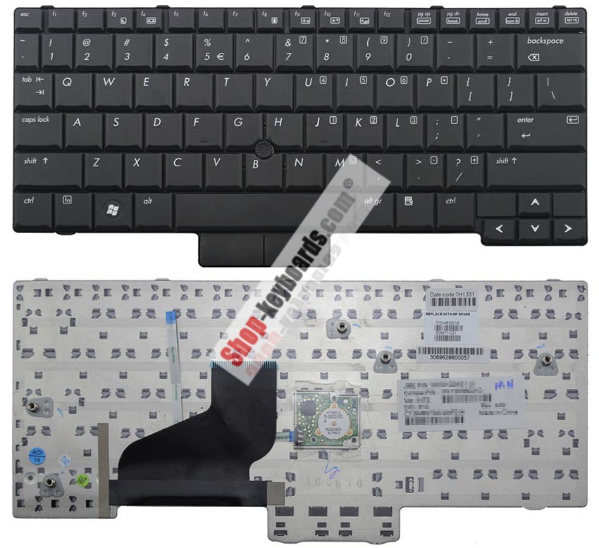 HP EliteBook 2533t Keyboard replacement