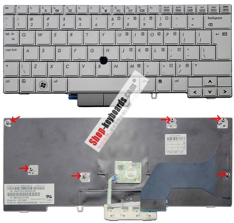 HP 597841-AB1 Keyboard replacement
