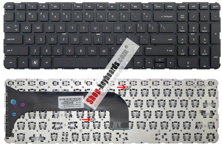 HP ENVY m6-1112tx Keyboard replacement