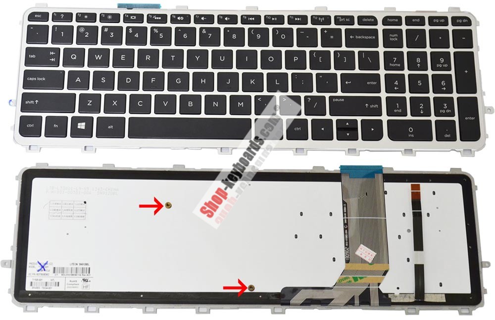 HP ENVY 17-J009EL Keyboard replacement
