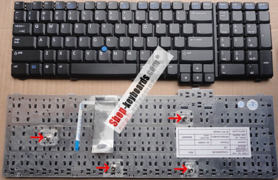 HP PK1300X0400 Keyboard replacement