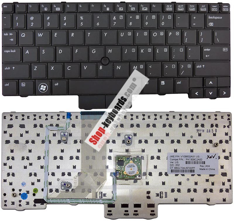 HP 598790-001 Keyboard replacement