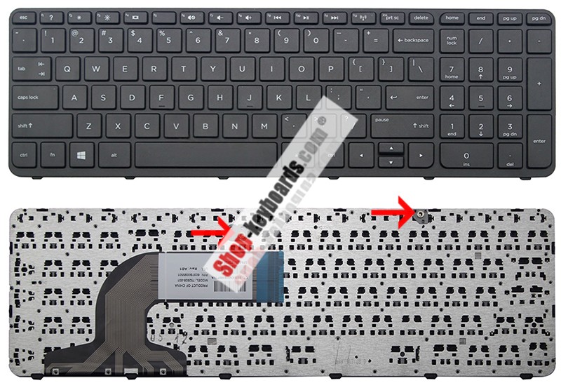 HP 350 G1 Keyboard replacement