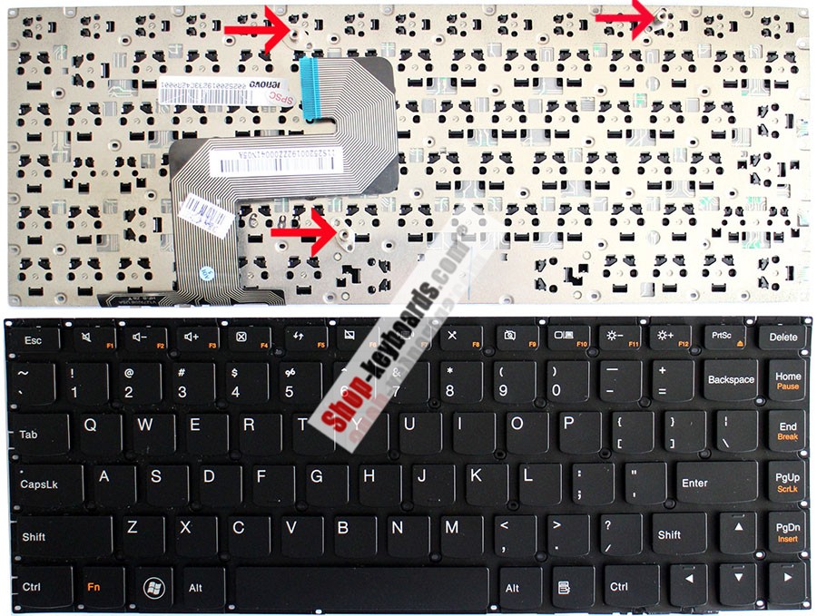 Lenovo NSK-BC1PW Keyboard replacement