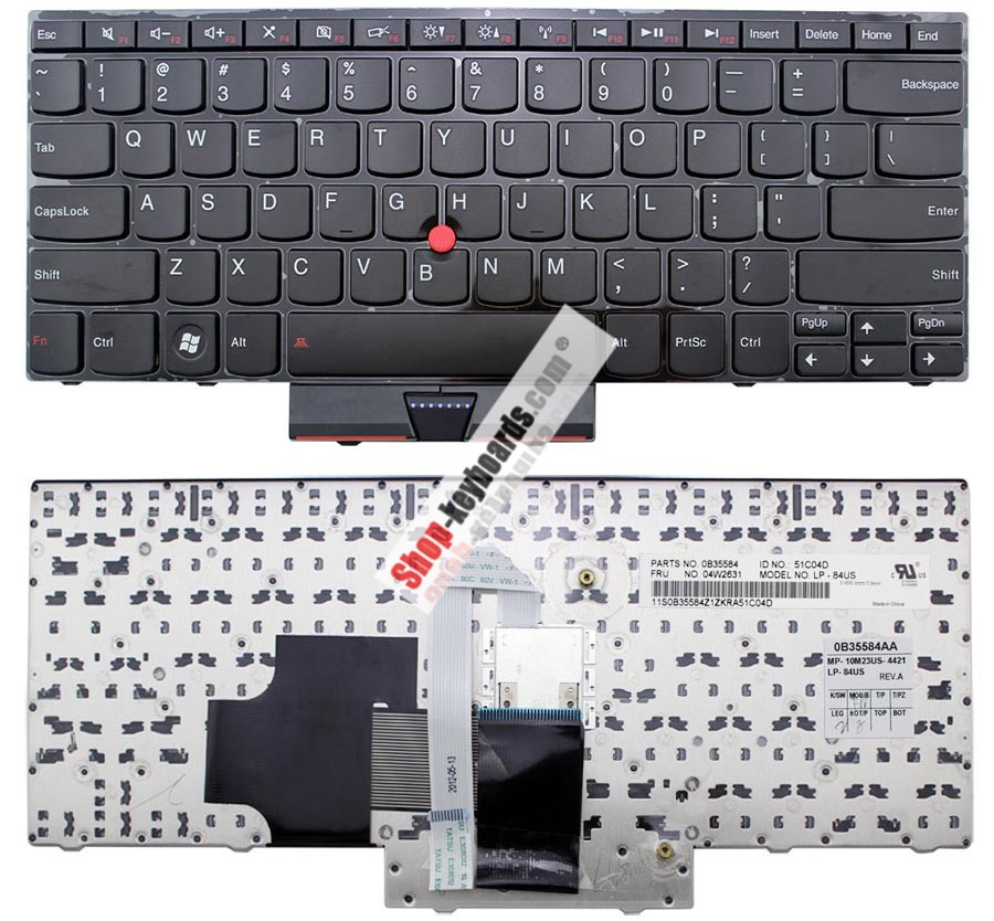 Lenovo 04W0822 Keyboard replacement