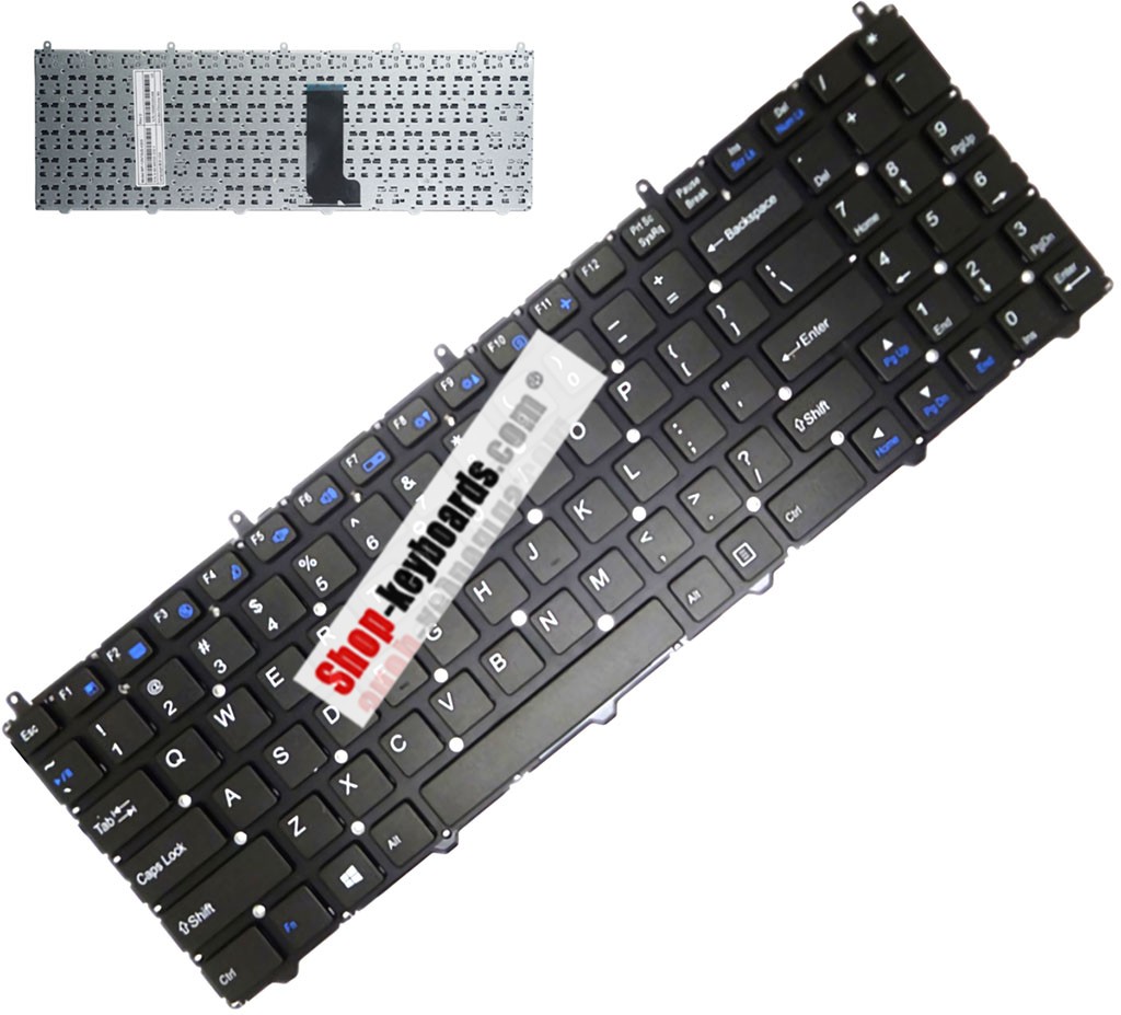 Clevo MP-12N76SU-4301 Keyboard replacement
