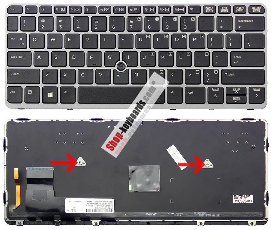 HP 9Z.N9WUV.00U Keyboard replacement