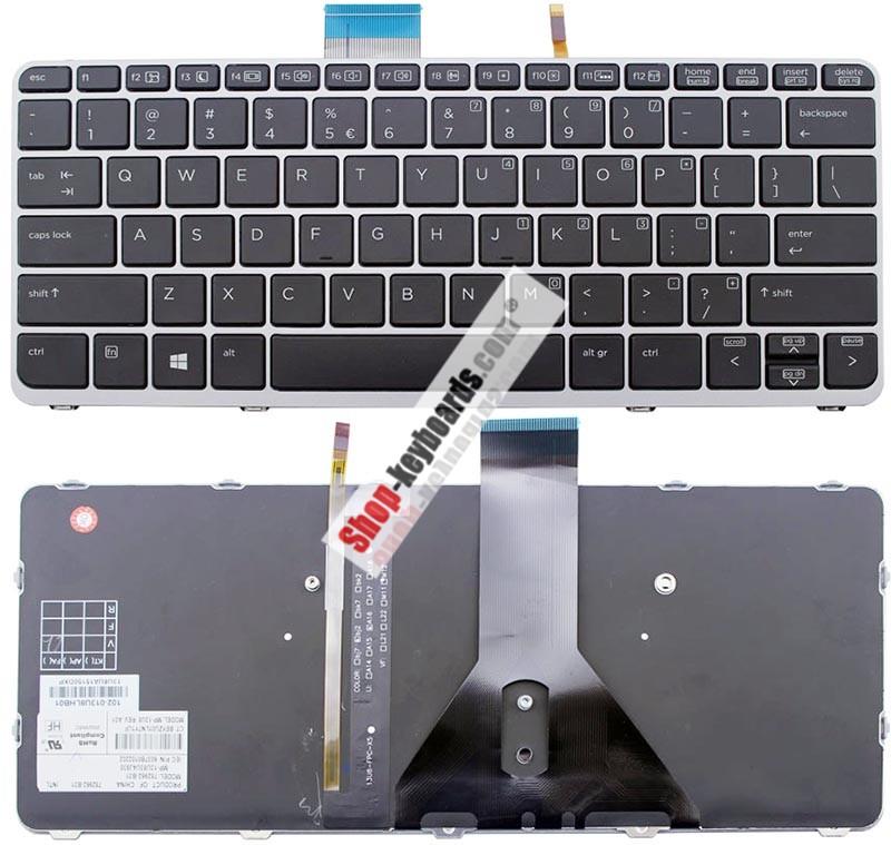 HP MP-13U86I0J9304 Keyboard replacement