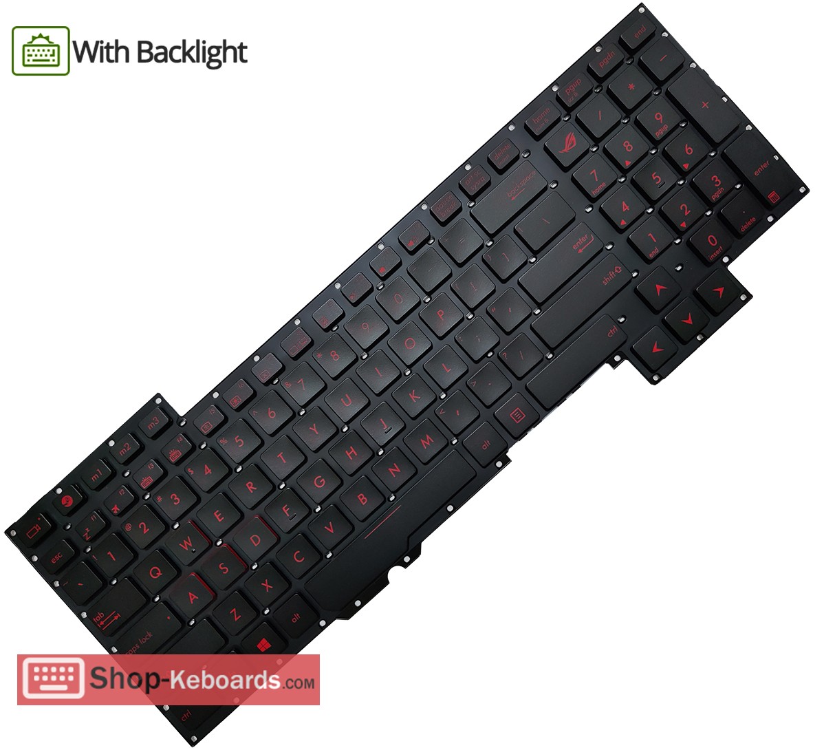 Asus G751JT Keyboard replacement