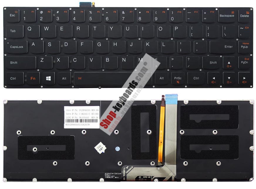 Lenovo 5B30J76544 Keyboard replacement