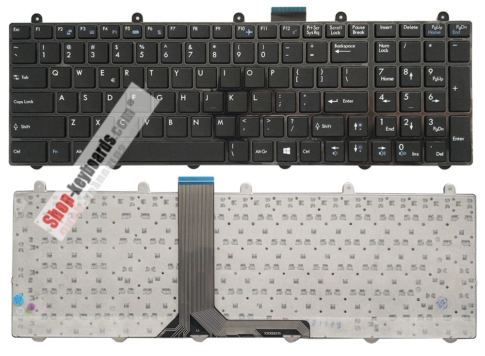 MSI MS-1761 Keyboard replacement