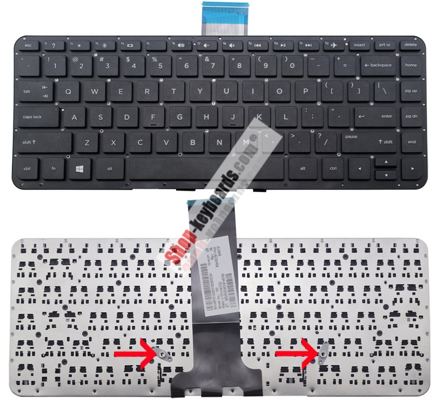 HP Slatebook 13-a200 Keyboard replacement