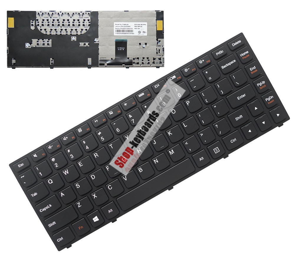 Lenovo 9Z.N7GPN.P0R Keyboard replacement