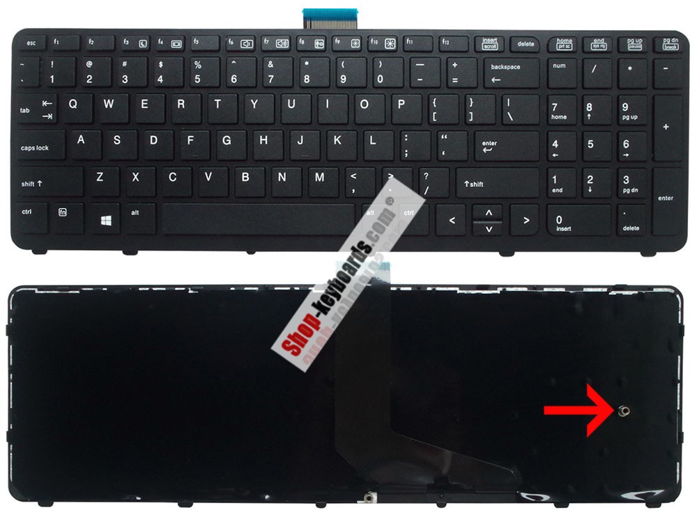 HP 733688-A41 Keyboard replacement