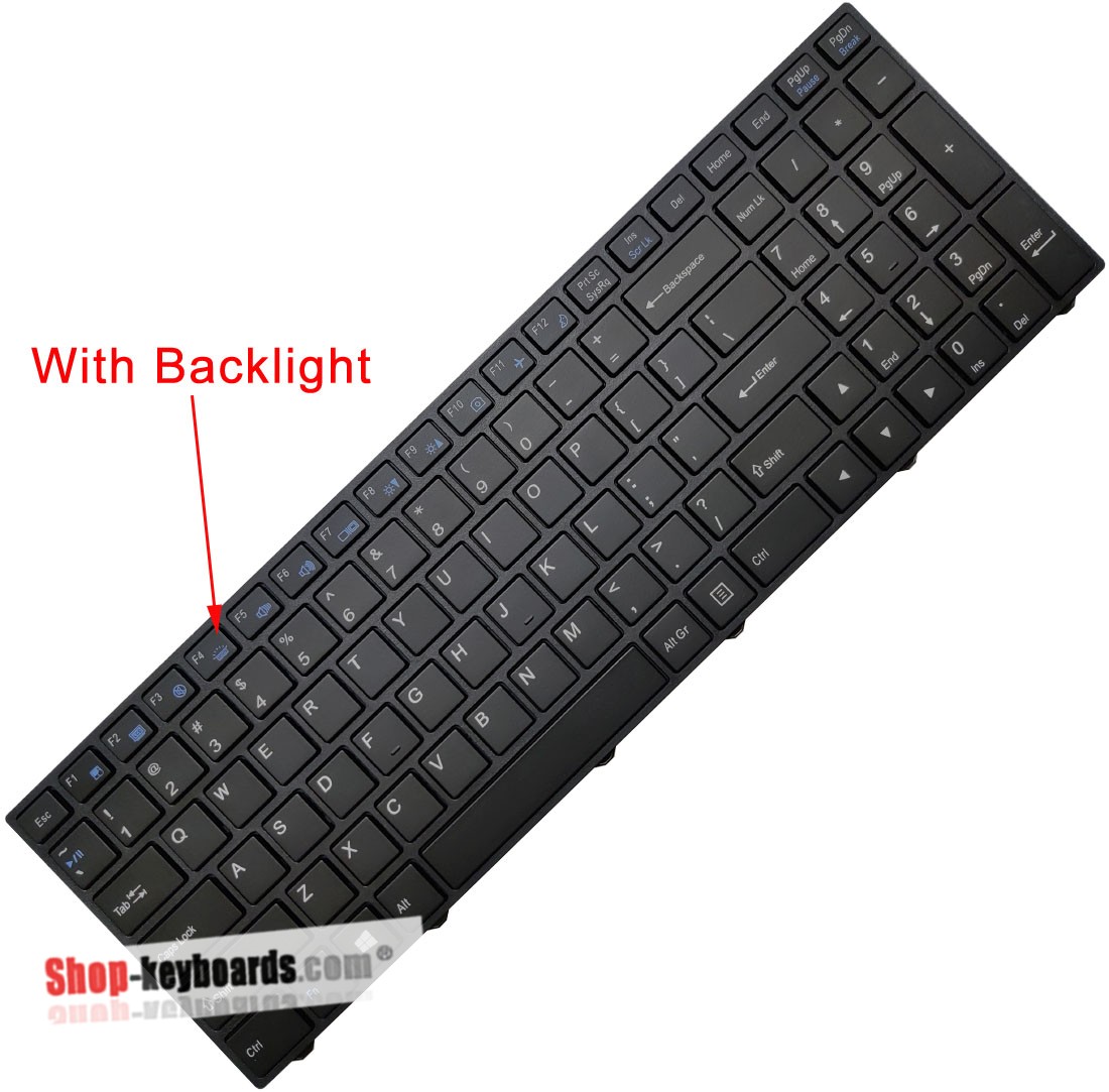 Clevo 6-80-N25J0-190-1 Keyboard replacement
