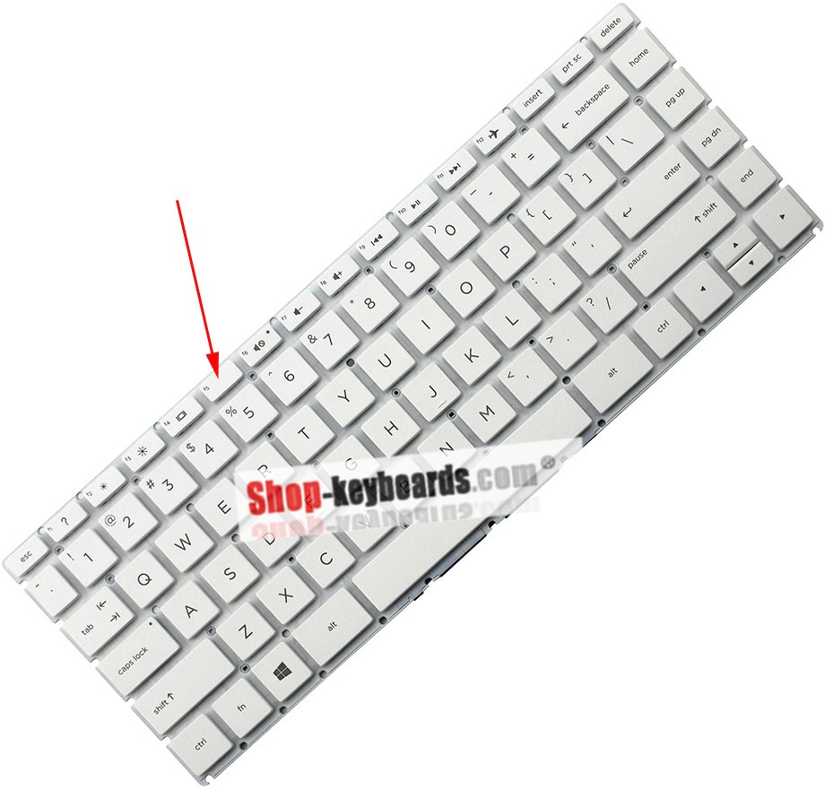 HP 933316-O51  Keyboard replacement