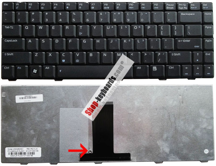 Asus V020462AK1 Keyboard replacement