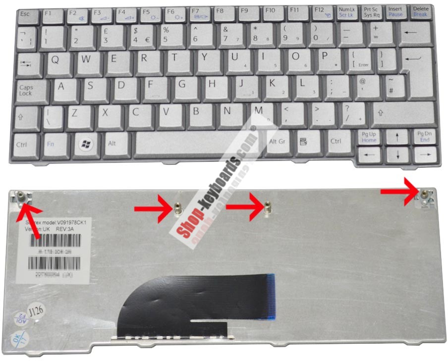 Sony 550103202-203-G Keyboard replacement