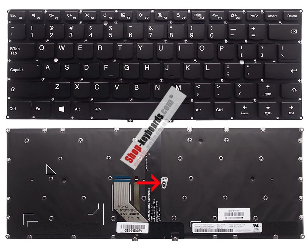 Lenovo V156020AK1 Keyboard replacement