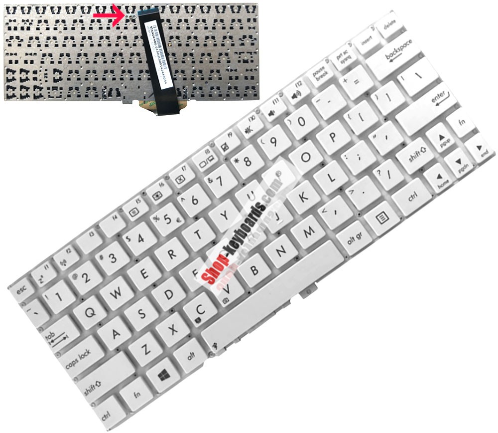 Asus 0KNB0-0130FR00 Keyboard replacement